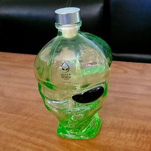 Collectible Glass Alien Vodka Container